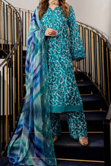 Signature Prints by Nureh Unstitched 3 Piece Printed Lawn Suit-SP-92