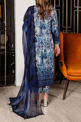 Signature Prints by Nureh Unstitched 3 Piece Printed Lawn Suit-SP-94