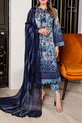 Signature Prints by Nureh Unstitched 3 Piece Printed Lawn Suit-SP-94