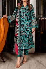Signature Prints by Nureh Unstitched 3 Piece Printed Lawn Suit-SP-95