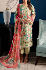 Signature Prints by Nureh Unstitched 3 Piece Printed Lawn Suit-SP-97