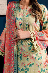 Signature Prints by Nureh Unstitched 3 Piece Printed Lawn Suit-SP-97
