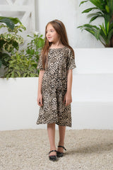 Sprinkles Stitched 1 Piece Summer Shirts Kids Collection'2025-Savannah Siren Allover Print Tunic Dress