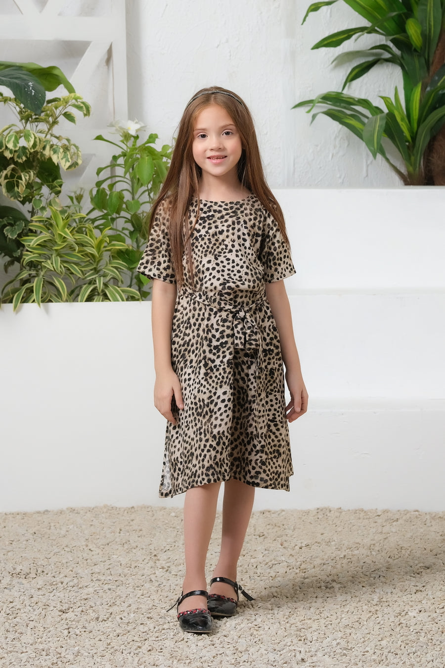 Sprinkles Stitched 1 Piece Summer Shirts Kids Collection'2025-Savannah Siren Allover Print Tunic Dress