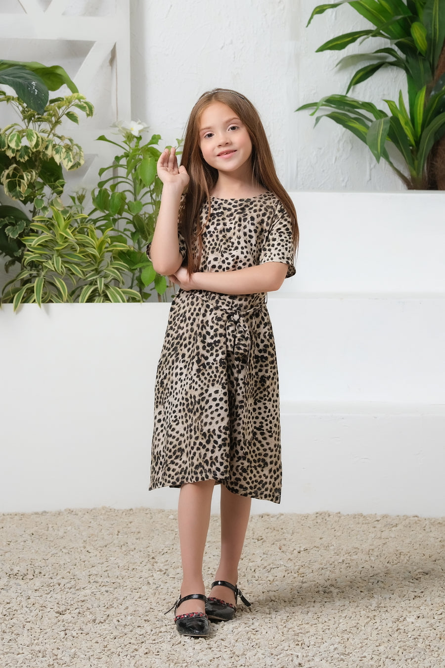 Sprinkles Stitched 1 Piece Summer Shirts Kids Collection'2025-Savannah Siren Allover Print Tunic Dress