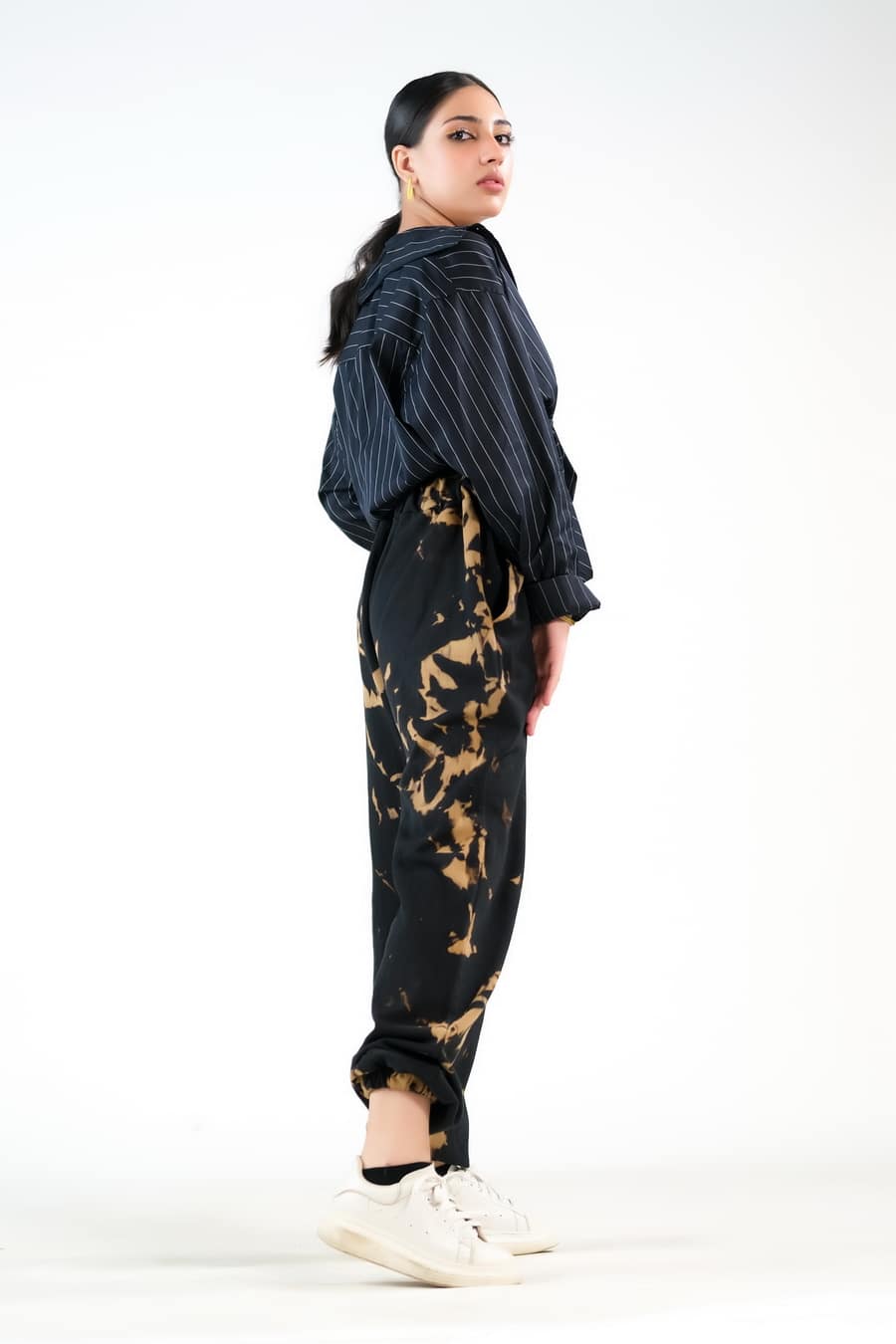 Sprinkles Stitched 1 Piece Summer Bottoms Women Collection'2025-Jewel Tie Die Wide Leg Pant