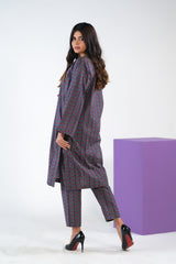 Sprinkles Stitched 2 Piece Summer Co Ord Sets Women Collection'2025-Linear Chevron - Cambric