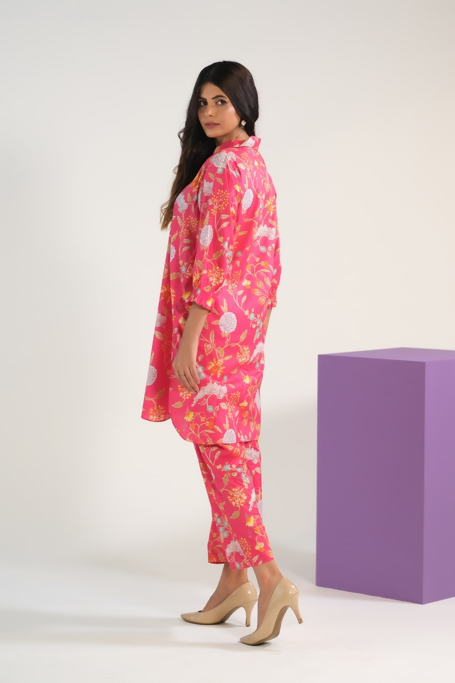 Sprinkles Stitched 2 Piece Summer Co Ord Sets Women Collection'2025-Blush Blossom Charm - Luxury Lawn