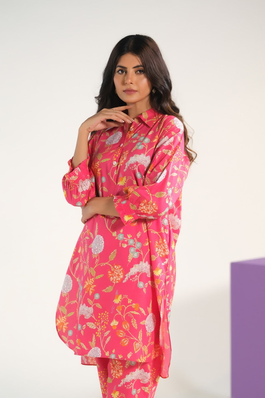 Sprinkles Stitched 2 Piece Summer Co Ord Sets Women Collection'2025-Blush Blossom Charm - Luxury Lawn