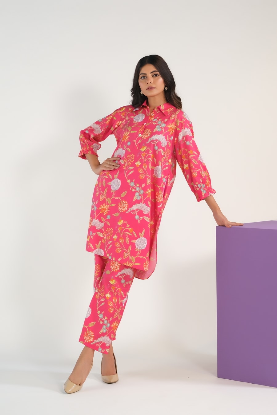 Sprinkles Stitched 2 Piece Summer Co Ord Sets Women Collection'2025-Blush Blossom Charm - Luxury Lawn