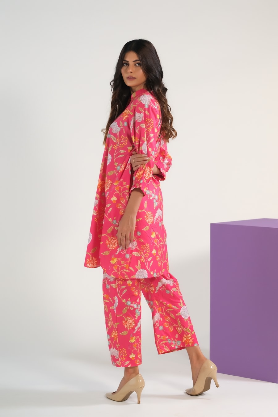 Sprinkles Stitched 2 Piece Summer Co Ord Sets Women Collection'2025-Blush Blossom Charm - Luxury Lawn
