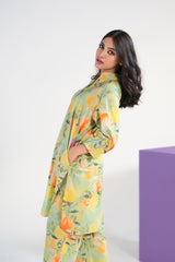 Sprinkles Stitched 2 Piece Summer Co Ord Sets Women Collection'2025-Serene Meadows - Slub Cotton