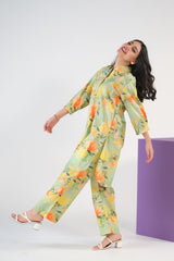 Sprinkles Stitched 2 Piece Summer Co Ord Sets Women Collection'2025-Serene Meadows - Slub Cotton