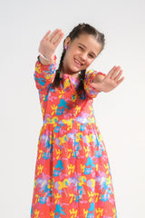 Sprinkles Stitched 1 Piece Summer Shirts Kids Collection'2025-Giraffiti - Cambric