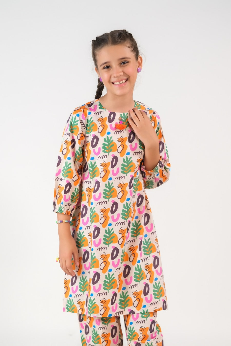 Sprinkles Stitched 2 Piece Summer Co Ord Sets Kids Collection'2025-Boho Bliss - Slub Cotton