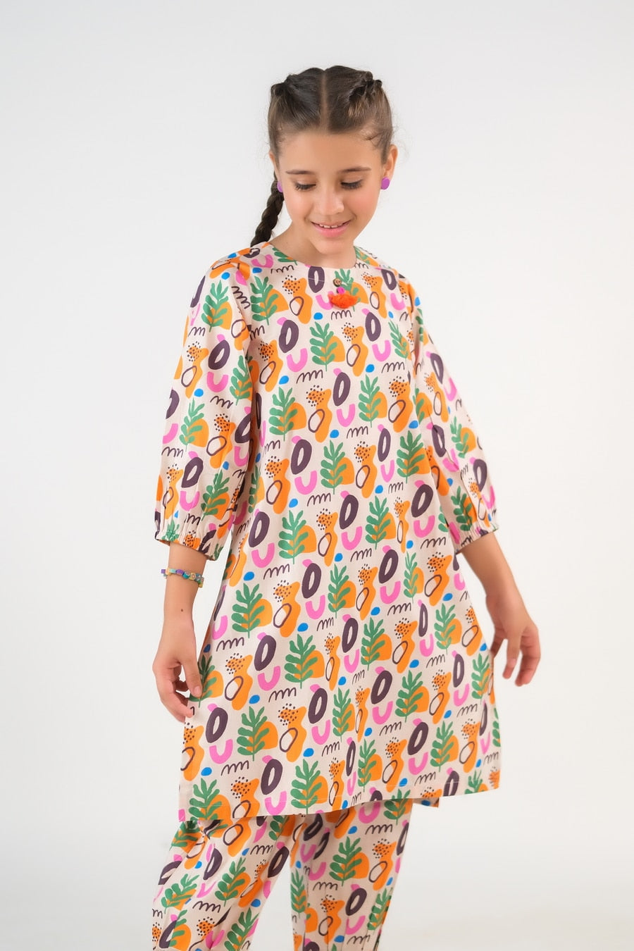 Sprinkles Stitched 2 Piece Summer Co Ord Sets Kids Collection'2025-Boho Bliss - Slub Cotton