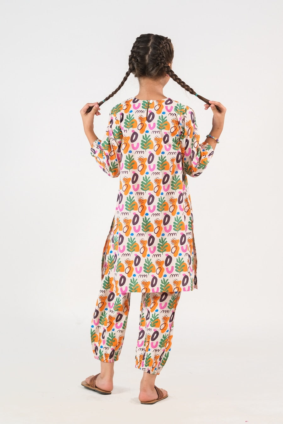 Sprinkles Stitched 2 Piece Summer Co Ord Sets Kids Collection'2025-Boho Bliss - Slub Cotton