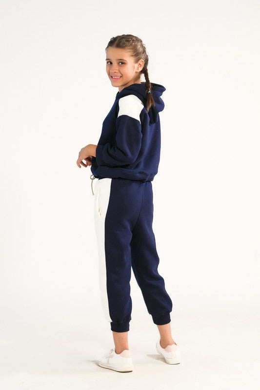 Sprinkles Stitched 2 Piece Winter Co Ord Sets Kids Collection'2025-Cozy Cloud Set - Navy