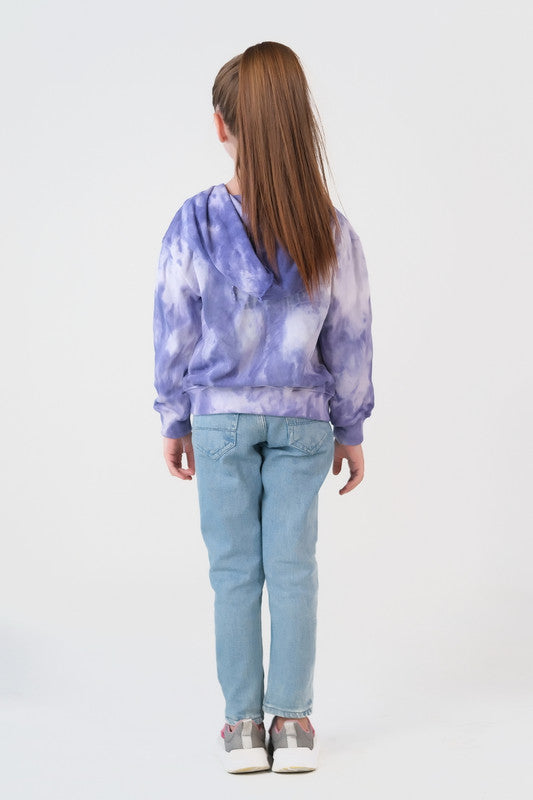 Sprinkles Stitched 1 Piece Winter Shirts Kids Collection'2025-Terry Cloth Zip Up Hoodie - Purple