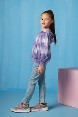 Sprinkles Stitched 1 Piece Winter Shirts Kids Collection'2025-Terry Cloth Zip Up Hoodie - Purple