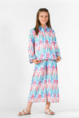 Sprinkles Stitched 2 Piece Summer Luxury Lawn Kids Collection'2025-Seashore - 2 Pcs Set - Luxury Lawn