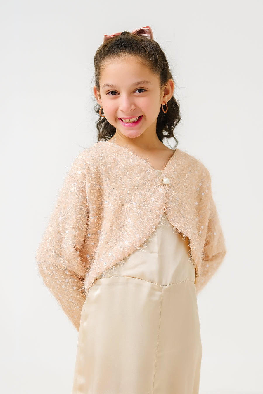 Sprinkles Stitched 2 Piece Formals Jumpsuit Kids Collection'2025-Chic Sparkle Ensemble Jumpsuit with Bolero Jacket