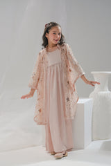Sprinkles Stitched 2 Piece Formals Festive Kids Collection'2025-Fairy Tale Bloom - 2pcs Long Dress  Net Jacket