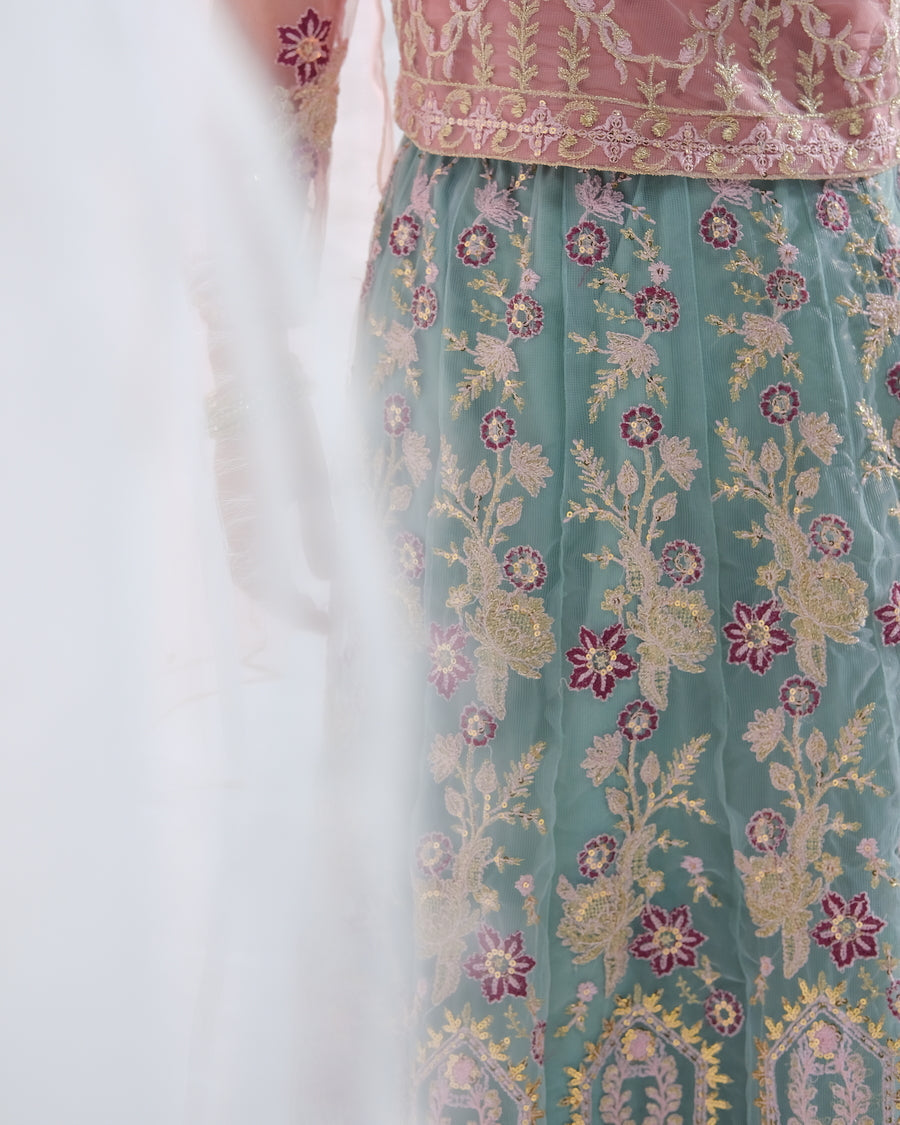 Sprinkles Stitched 3 Piece Formals Festive Kids Collection'2025-Sahar - 3pcs Embroidered Sharara Set