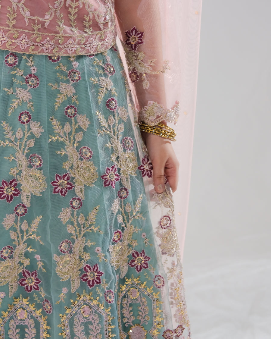 Sprinkles Stitched 3 Piece Formals Festive Kids Collection'2025-Sahar - 3pcs Embroidered Sharara Set