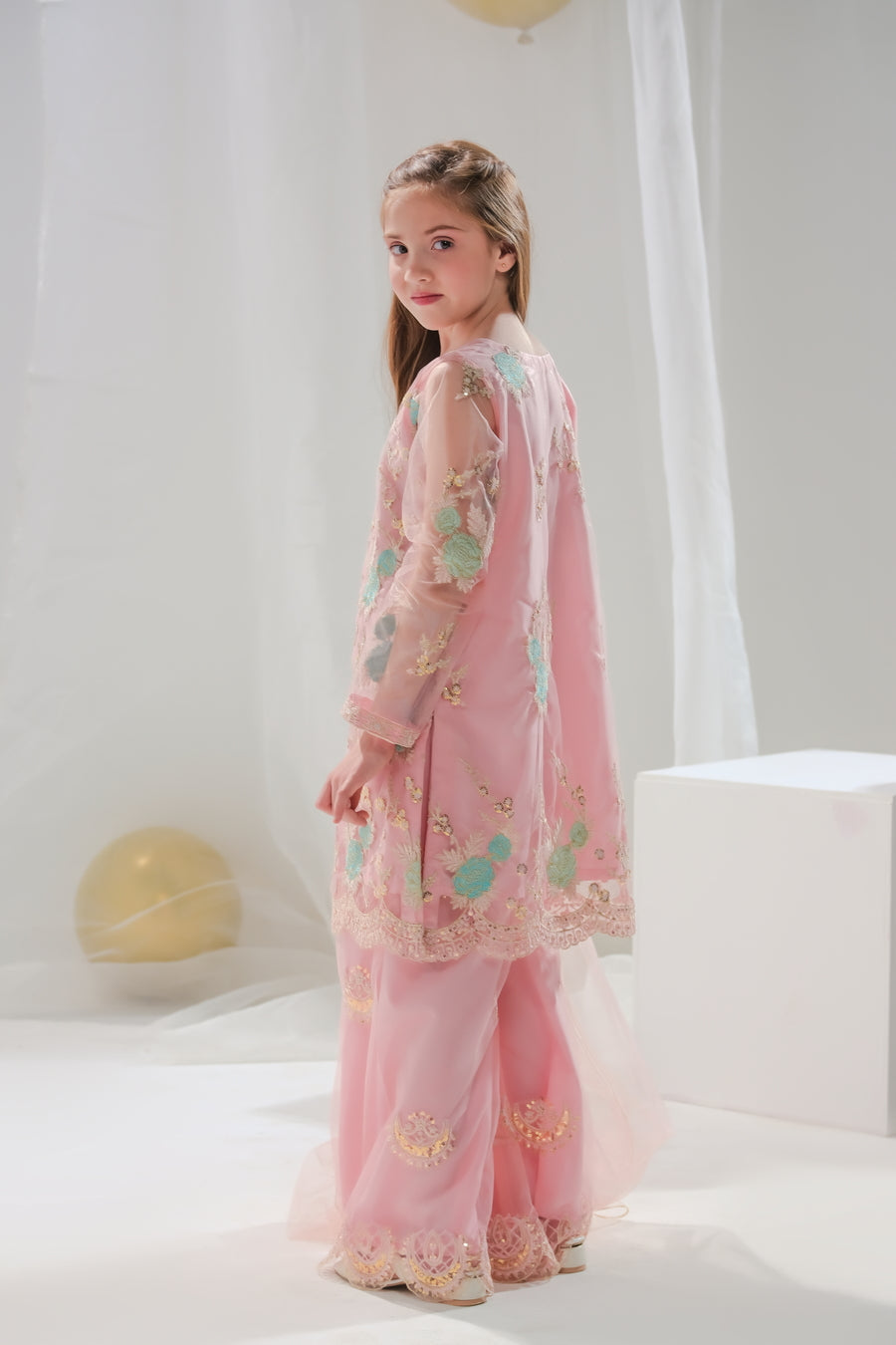 Sprinkles Stitched 3 Piece Formals Festive Kids Collection'2025-Aiza - 3-Piece Embroidered Set