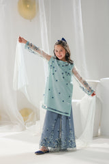 Sprinkles Stitched 3 Piece Formals Festive Kids Collection'2025-Hania - 3pcs Embroidered Gharara