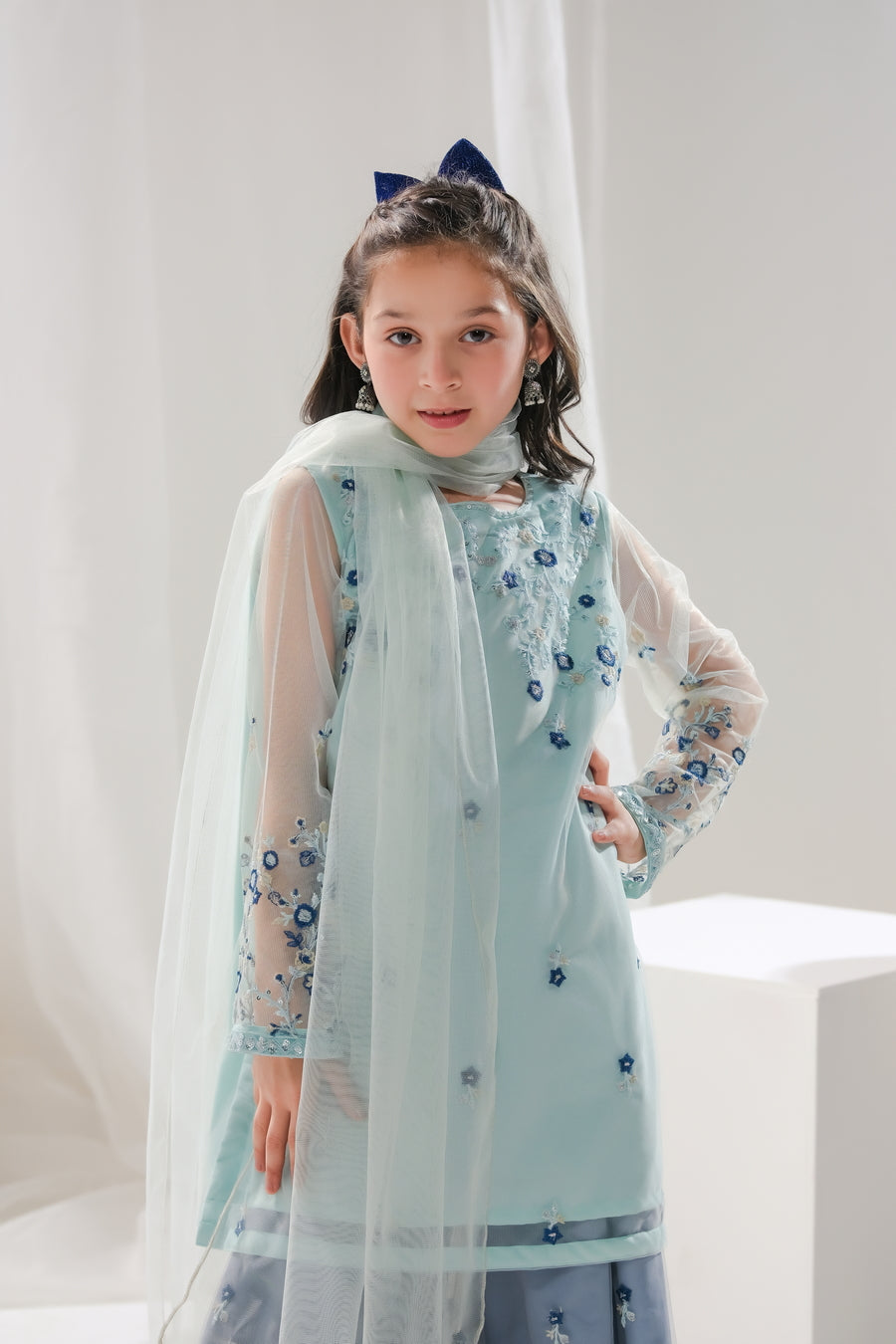 Sprinkles Stitched 3 Piece Formals Festive Kids Collection'2025-Hania - 3pcs Embroidered Gharara