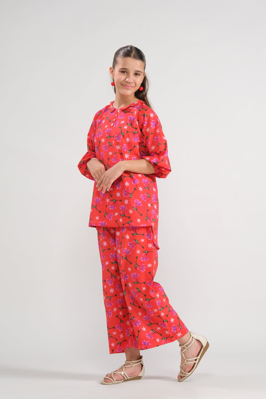 Sprinkles Stitched 2 Piece Summer Co Ord Sets Kids Collection'2025-Cherry Blossom - Co-ord Set