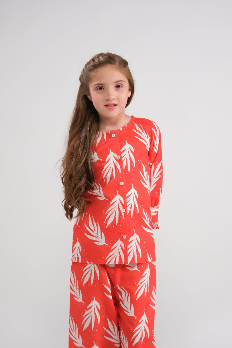 Sprinkles Stitched 2 Piece Summer Co Ord Sets Kids Collection'2025-Coral Whispers - Co-ord Set