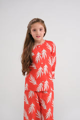 Sprinkles Stitched 2 Piece Summer Co Ord Sets Kids Collection'2025-Coral Whispers - Co-ord Set