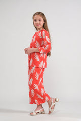 Sprinkles Stitched 2 Piece Summer Co Ord Sets Kids Collection'2025-Coral Whispers - Co-ord Set
