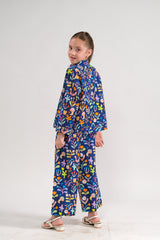 Sprinkles Stitched 2 Piece Summer Co Ord Sets Kids Collection'2025-Floral Nocturne - Co-ord Set