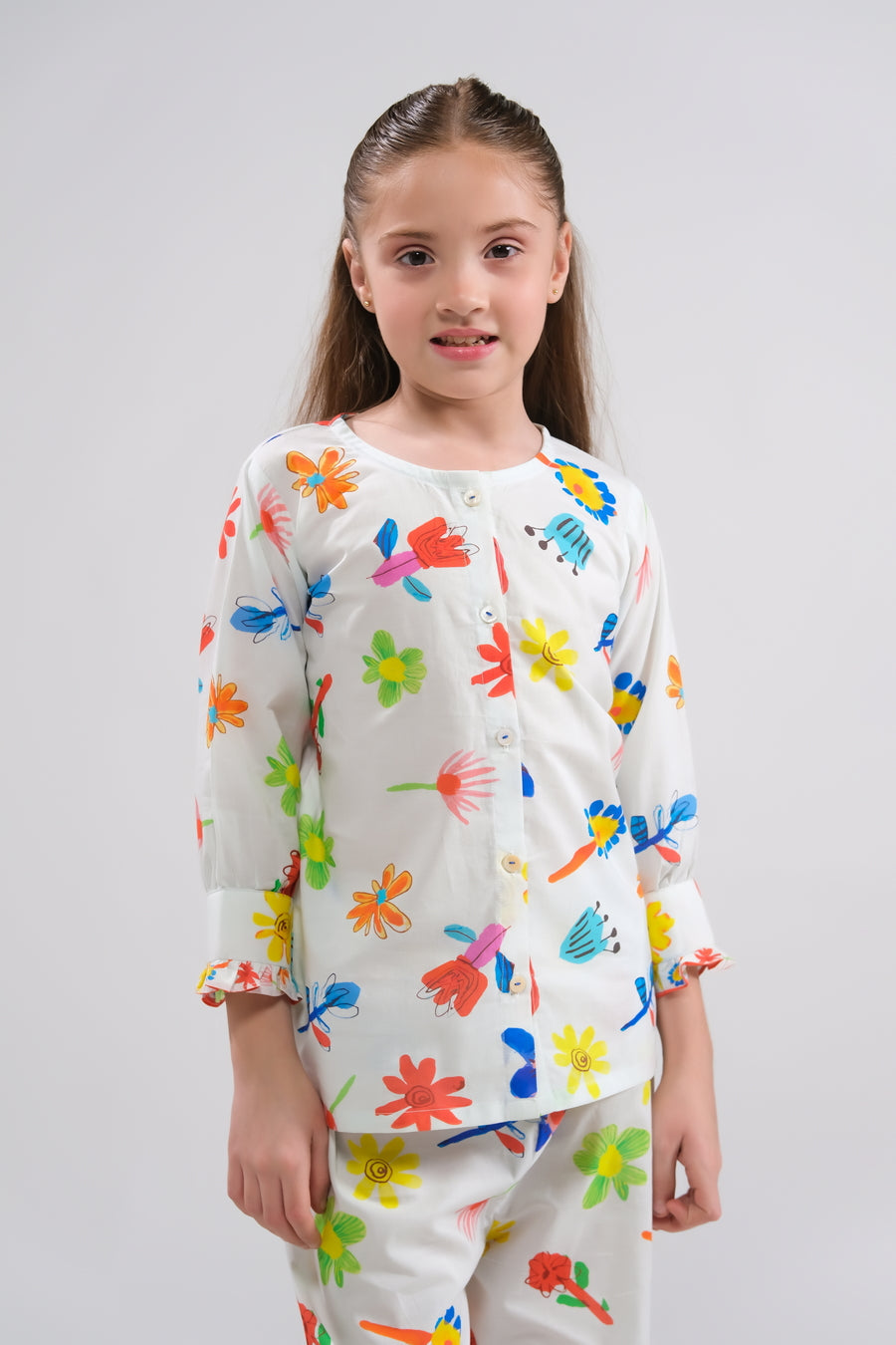 Sprinkles Stitched 2 Piece Summer Co Ord Sets Kids Collection'2025-Blossom Delight - Co-ord Set