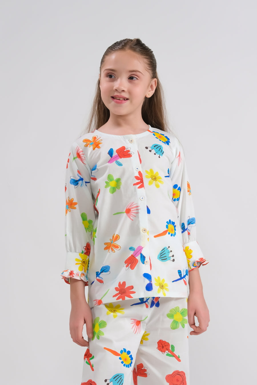 Sprinkles Stitched 2 Piece Summer Co Ord Sets Kids Collection'2025-Blossom Delight - Co-ord Set