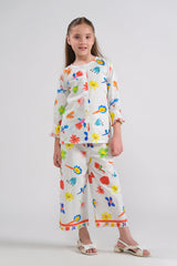 Sprinkles Stitched 2 Piece Summer Co Ord Sets Kids Collection'2025-Blossom Delight - Co-ord Set