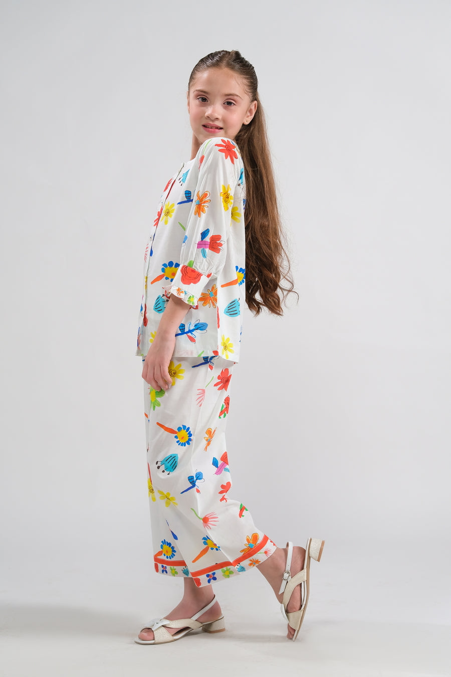 Sprinkles Stitched 2 Piece Summer Co Ord Sets Kids Collection'2025-Blossom Delight - Co-ord Set
