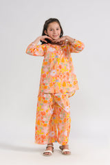 Sprinkles Stitched 2 Piece Summer Co Ord Sets Kids Collection'2025-Sunset Glow - Co-ord Set