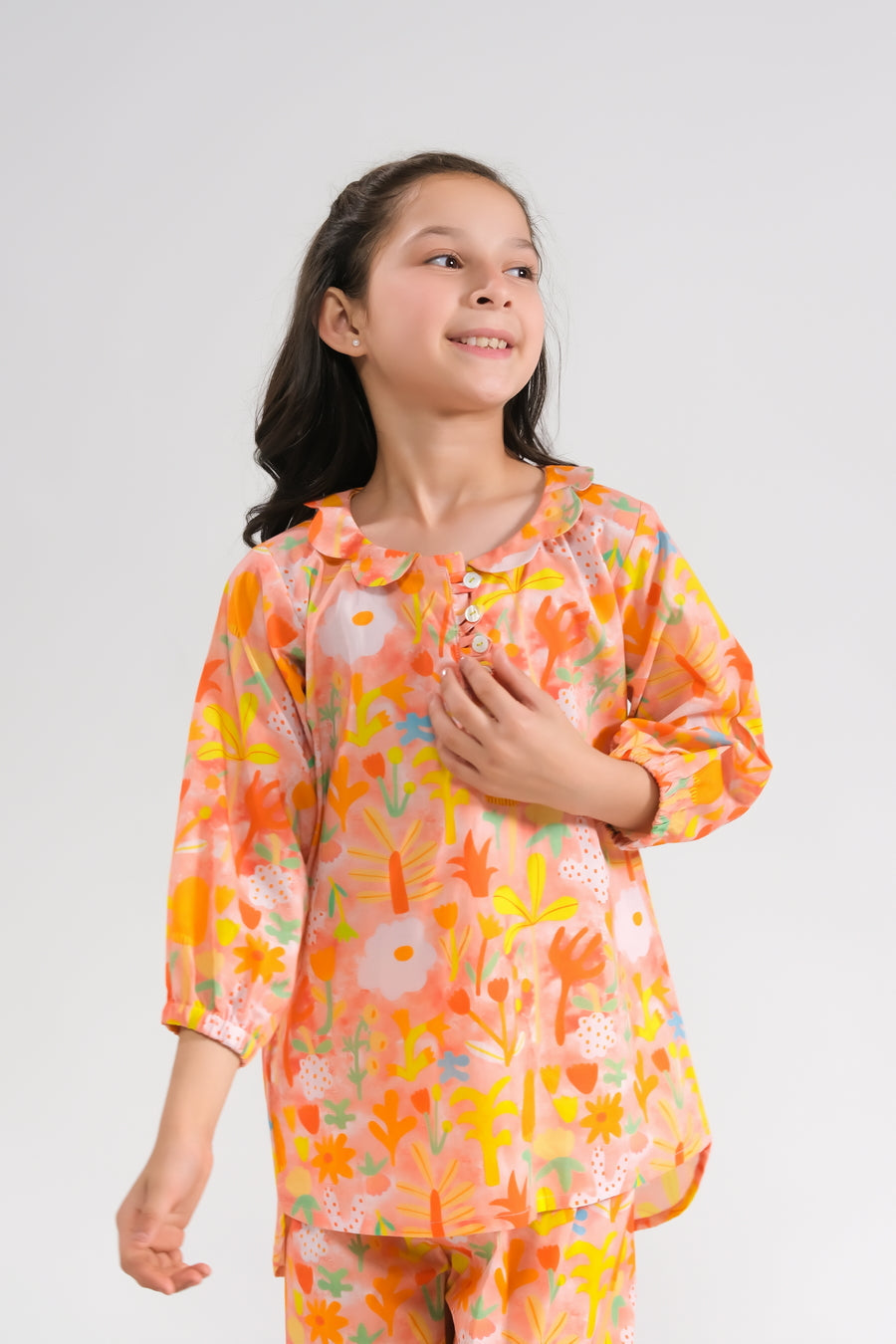 Sprinkles Stitched 2 Piece Summer Co Ord Sets Kids Collection'2025-Sunset Glow - Co-ord Set