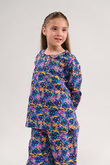 Sprinkles Stitched 2 Piece Summer Co Ord Sets Kids Collection'2025-Twilight Petals - Co-ord Set