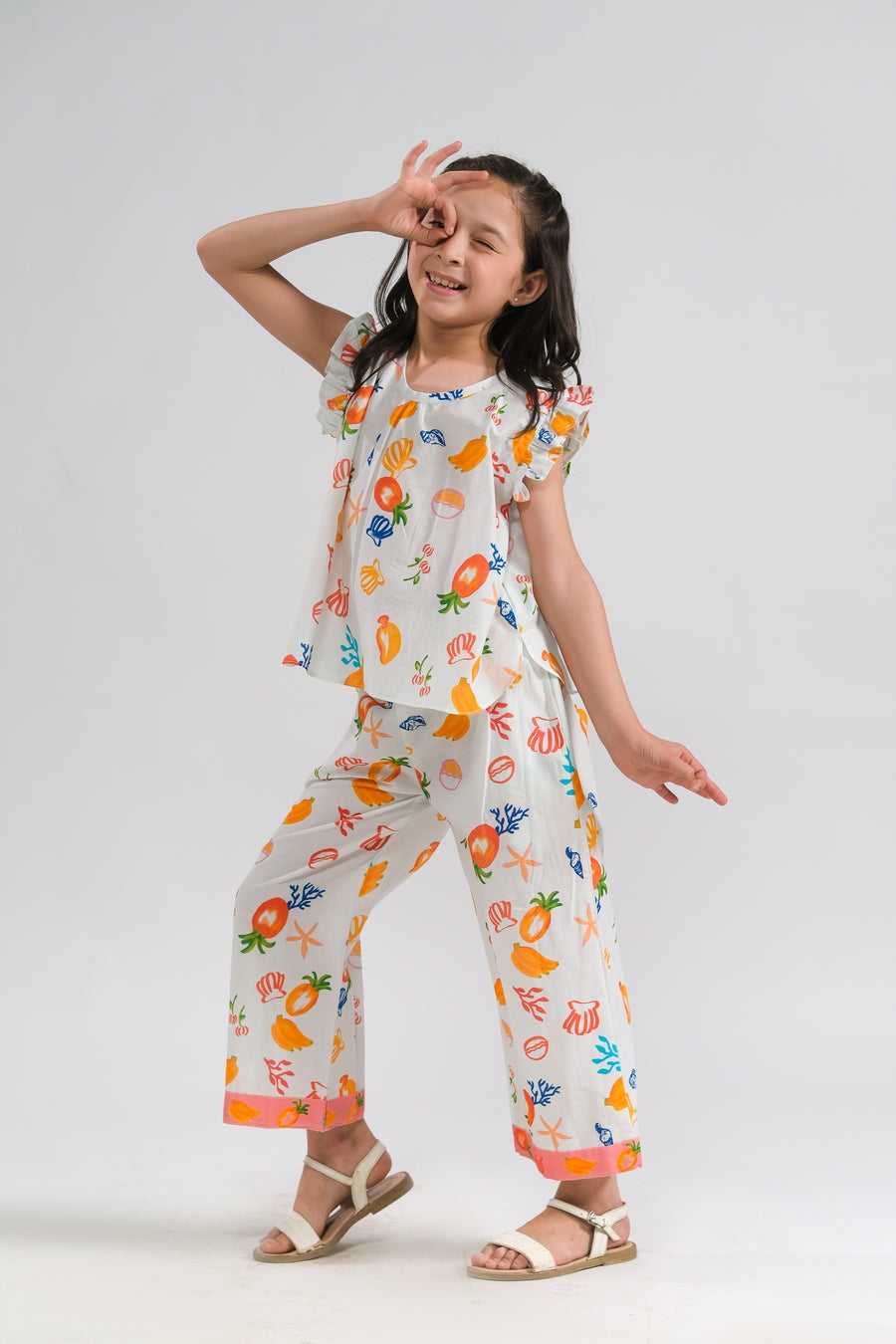 Sprinkles Stitched 2 Piece Summer Co Ord Sets Kids Collection'2025-Seaside Fantasy - Co-ord Set