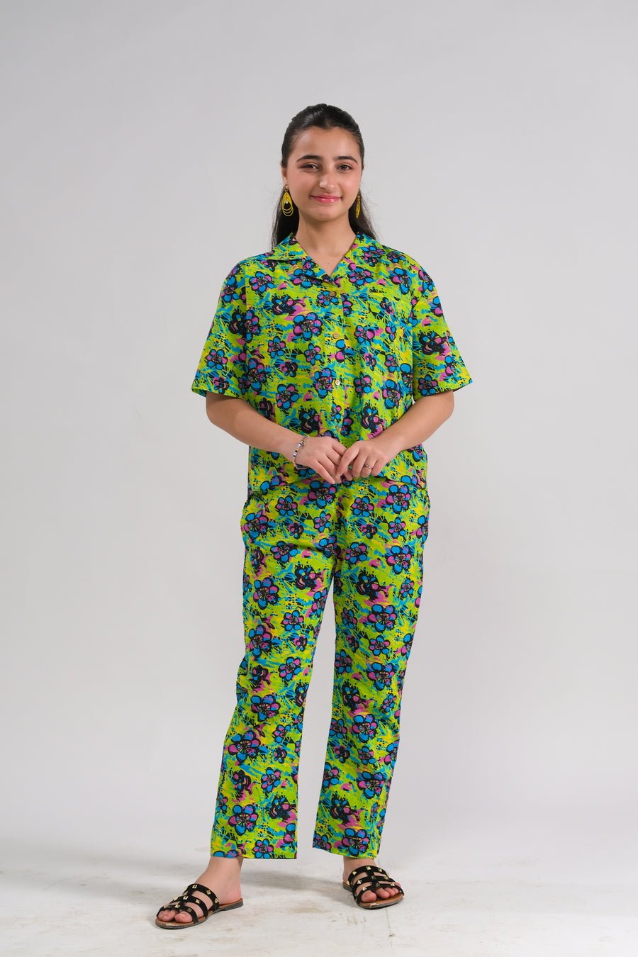 Sprinkles Stitched 2 Piece Summer Co Ord Sets Kids Collection'2025-Neon Paradise - Co-ord Set