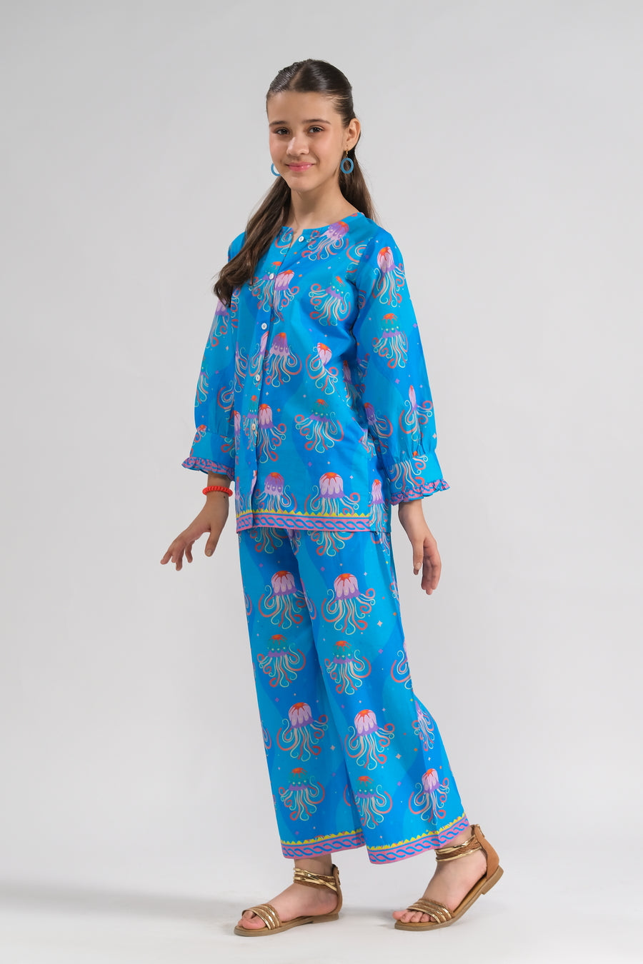 Sprinkles Stitched 2 Piece Summer Co Ord Sets Kids Collection'2025-Oceanic Whimsy- Co-ord Set