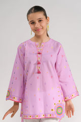Sprinkles Stitched 2 Piece Summer Co Ord Sets Kids Collection'2025-Lavender Delight - 2pcs