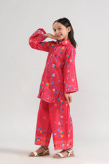 Sprinkles Stitched 2 Piece Summer Co Ord Sets Kids Collection'2025-Pink Fiesta - 2pcs