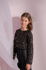Sprinkles Stitched 2 Piece Formals Festive Kids Collection'2025-Gold Pop  - 2pcs